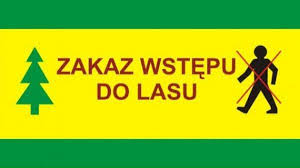 Zakaz wstępu do lasu
