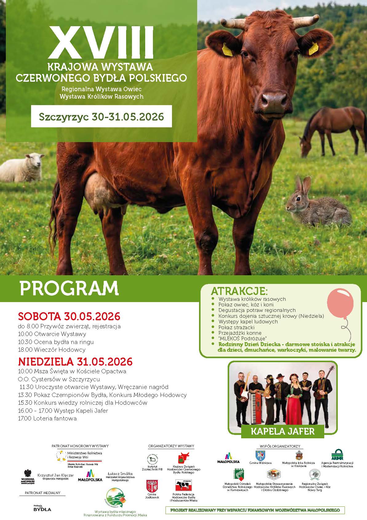 XVIII Krajowa Wystawa Czerwonego Bydła Polskiego w Szczyrzycu